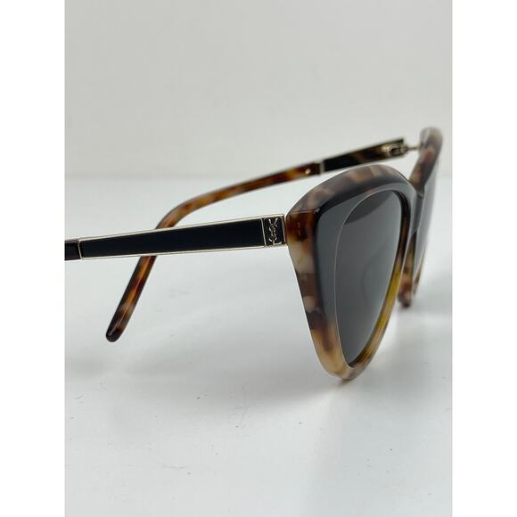 YSL Saint Laurent Eyewear Sunglasses Cat Eye SL M81 Dark Tortoise Grey NEW - Picture 5 of 9